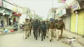 Policía india, desplegada en Nueva Delhi para impedir choques