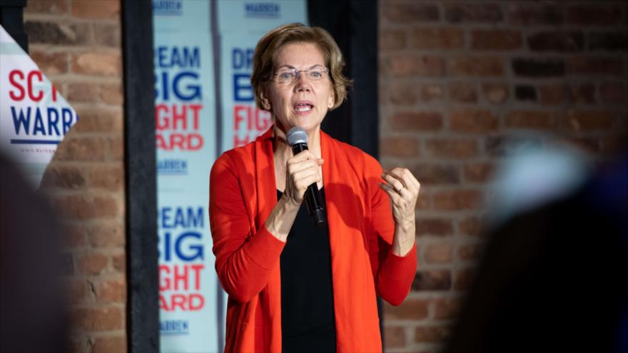 La senadora demócrata Elizabeth Warren en un evento en Carolina del Sur, EE.UU., 28 de febrero de 2020. (Foto: AFP)