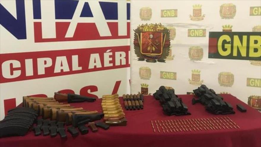 Armamento incautado por las autoridades venezolanas, 5 de marzo de 2020.