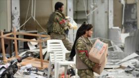 Terroristas proturcos siguen saqueando las propiedades de sirios