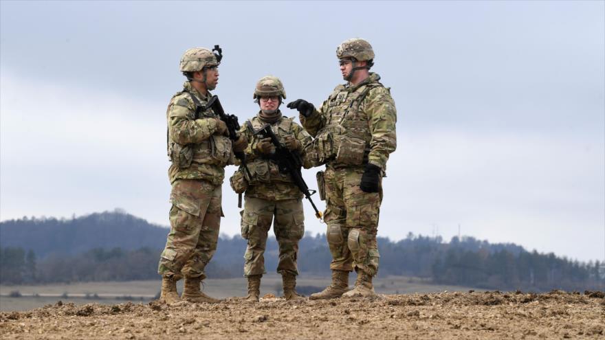 Soldados estadounidenses desplegados en Alemania, 4 de marzo de 2020. (Foto: AFP)