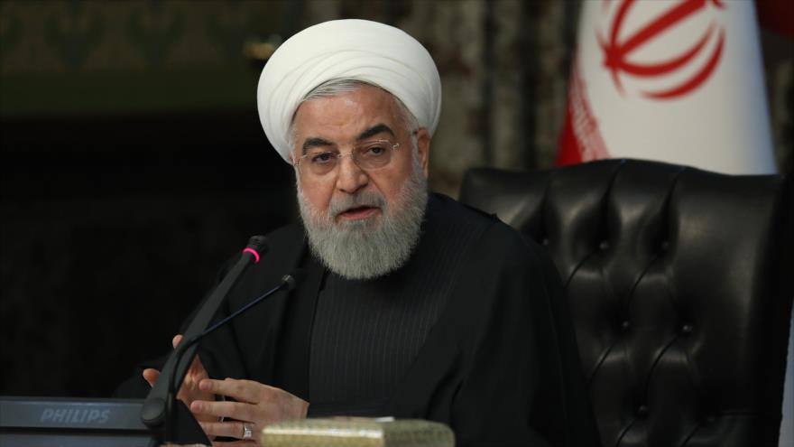 El presidente iraní, Hasan Rohani, habla en una sesión del Gabinete, Teherán, 11 de marzo de 2020. (Foto: president.ir)