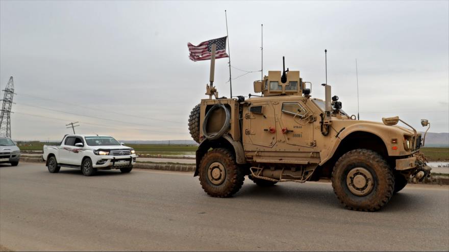Vehículo blindado estadounidense desplegado en el norte de Siria, 12 de febrero de 2020. (Foto: AFP)