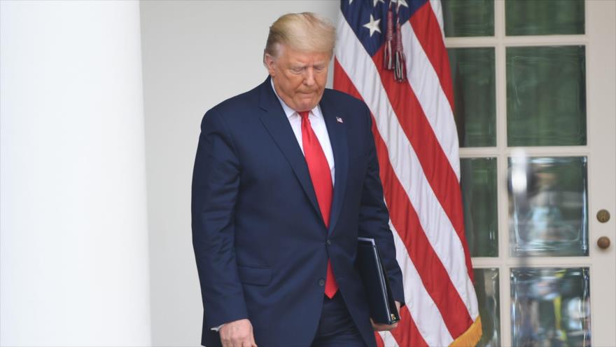 El presidente de EE.UU., Donald Trump, en la Casa Blanca, Washington D.C., 13 de marzo de 2020. (Foto: AFP)