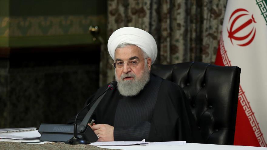 El presidente de Irán, Hasan Rohani, en una reunión del Gabinete en Teherán, 14 de marzo de 2020. (Foto: President.ir)