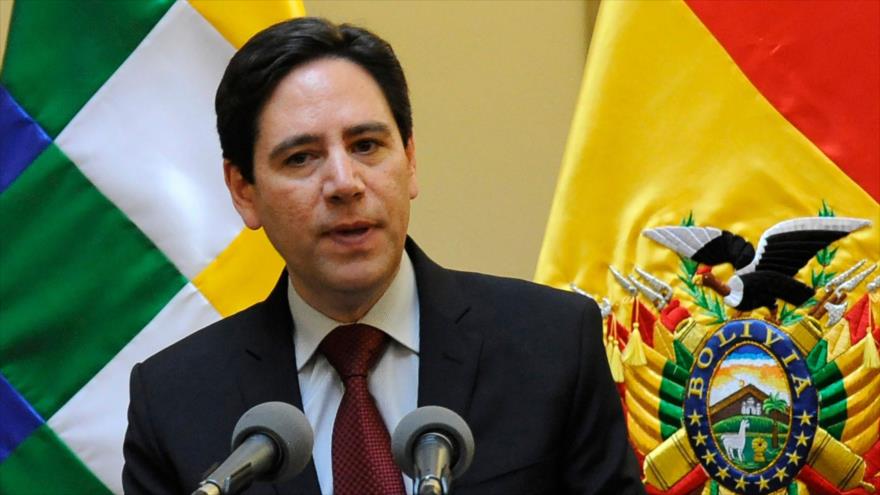 El presidente de El Tribunal Supremo Electoral (TSE) de Bolivia, Salvador Romero, ofrece un discurso, 25 de noviembre de 2019. (Foto: AFP)