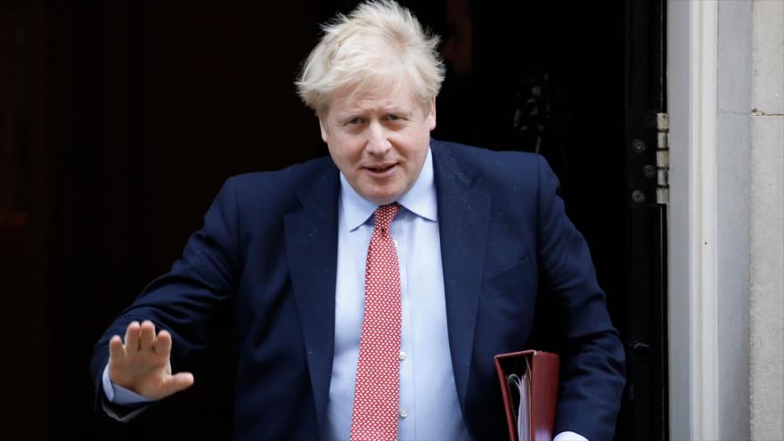 El primer ministro británico, Boris Johnson, Downing Street, Londres, 18 de marzo de 2020. (Foto: AFP)