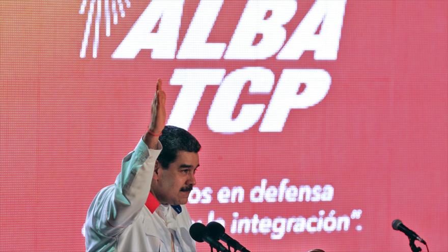 El presidente de Venezuela, Nicolás Maduro, durante la inauguración de la XVII Cumbre ALBA-TCP, en La Habana, Cuba, 14 de diciembre de 2019. (Foto: AFP)