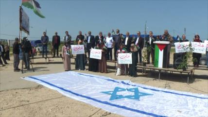 Palestinos conmemoran 44.º aniversario del Día de la Tierra