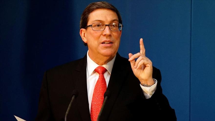 El canciller cubano, Bruno Rodríguez, habla en una rueda de prensa en la Habana. (Foto: Reuters)