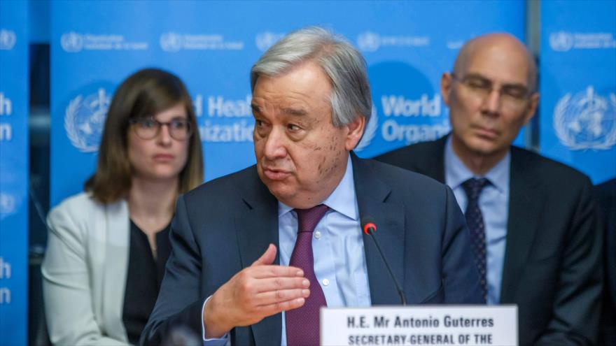 El secretario general de la ONU, Antonio Guterres, 18 de febrero de 2020. (Foto: AFP)