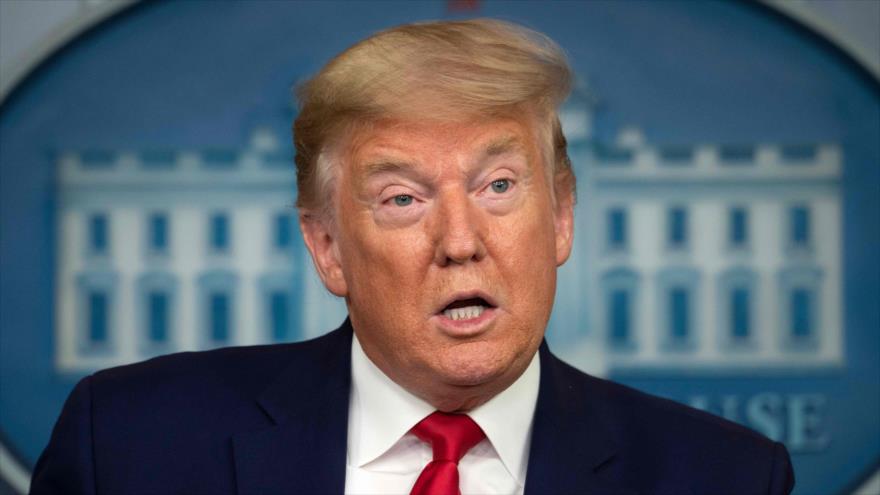El presidente estadounidense, Donald Trump, 3 de abril de 2020. (Foto: AFP)