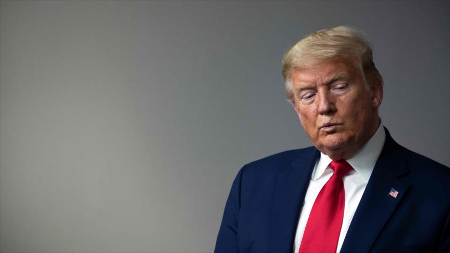 El presidente de EE.UU., Donald Trump, durante una sesión informativa en la Casa Blanca en Washington, 3 de abril de 2020. (Foto: AFP)