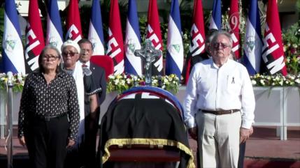 Rinden homenaje al militante histórico del FSLN, Jacinto Suárez