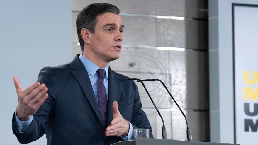 El presidente del Gobierno español, Pedro Sánchez, 4 de abril de 2020. (Foto: AFP)