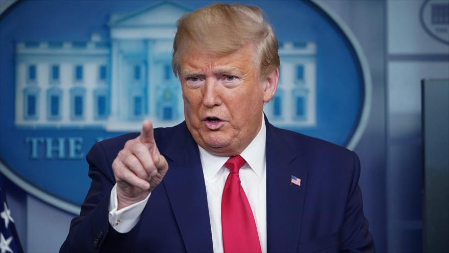 El presidente de EE.UU., Donald Trump, habla con la prensa en la Casa Blanca, 6 de abril de 2020. (Foto: AFP)