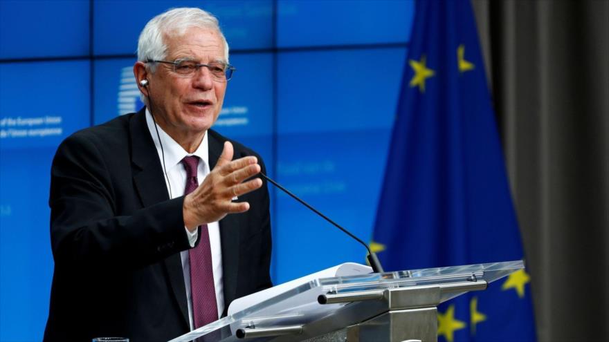 El jefe de la Diplomacia europea, Josep Borrell, durante una rueda de prensa en Bruselas (capital belga), 10 de enero de 2020. (Foto: Reuters)