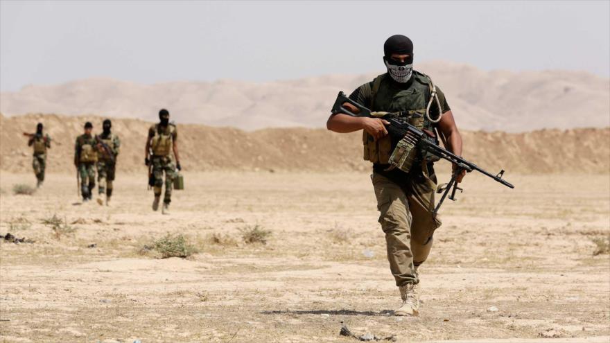 Fuerzas populares iraquíes en Tikrit.