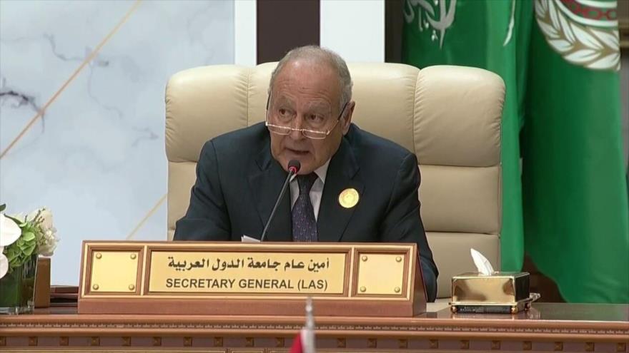 El secretario general de la Liga Árabe, Ahmed Aboul Gheit.