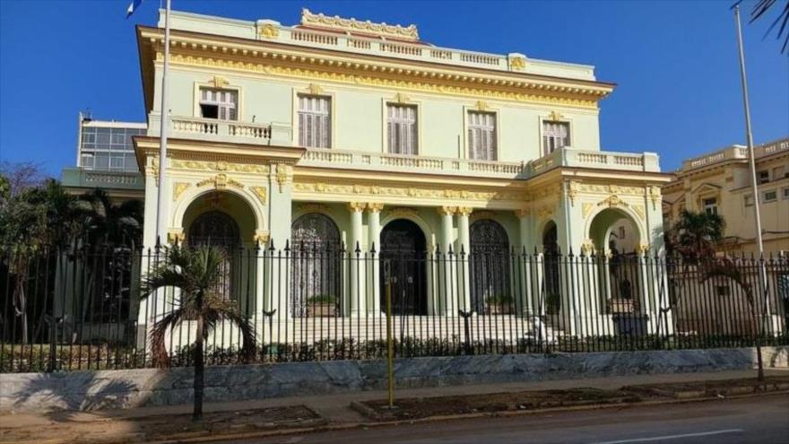 Sede de la Cancillería de Cuba en La Habana, la capital.