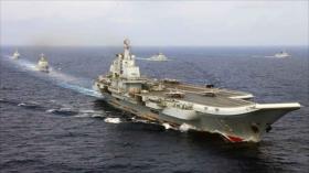 Ejército chino muestra alta preparación al desplegar portaviones