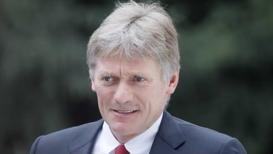 El portavoz del Kremlin, Dmitri Peskov, en Bishkek (Kirguistán), 28 de marzo de 2019. (Foto: AFP)