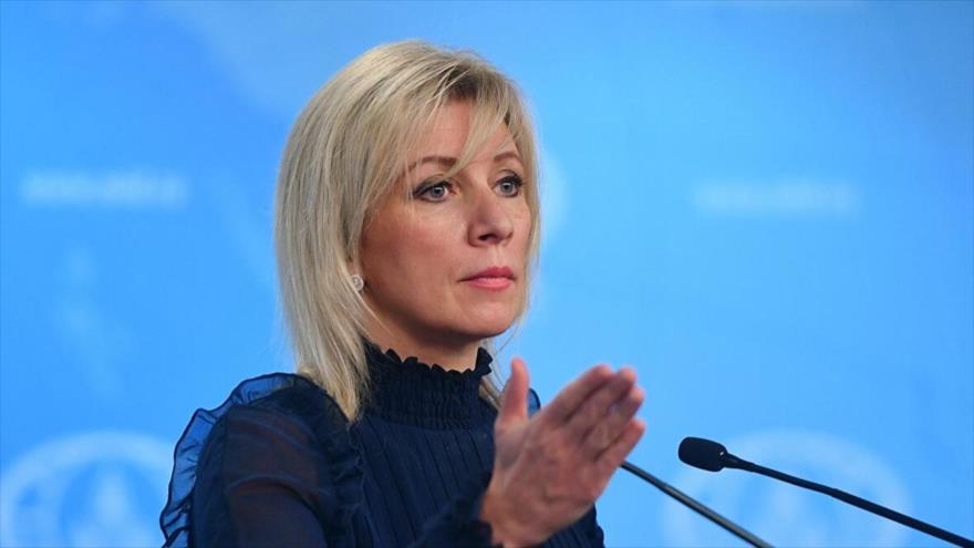 La portavoz del Ministerio ruso de Asuntos Exteriores, María Zajárova.