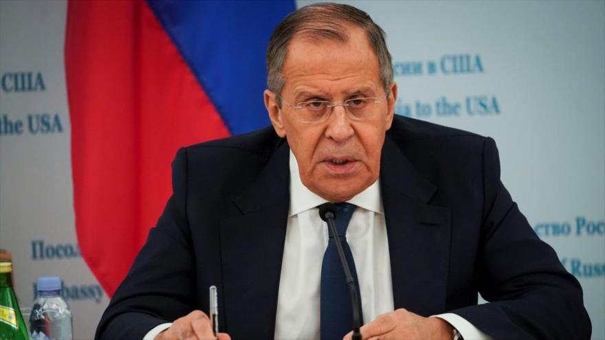 El ministro de Exteriores de Rusia, Serguéi Lavrov, en una conferencia en Washington DC., EE.UU., 10 de diciembre de 2019. (Foto: Reuters)