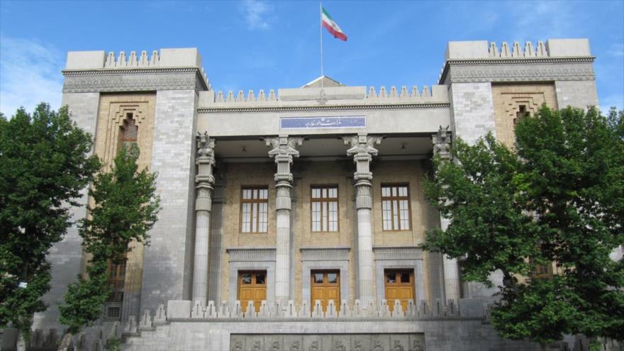 El edificio de la Cancillería iraní, en Teherán, la capital.