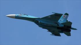 Vídeo: Cazas rusos Su-27 interceptan y escoltan a F-16 belga 