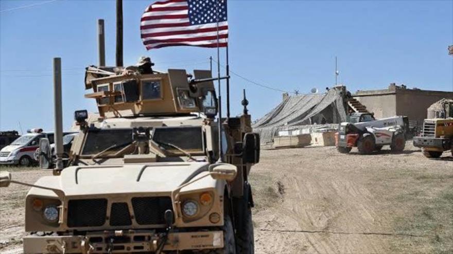 Un vehículo blindado de EE.UU. en Irak.