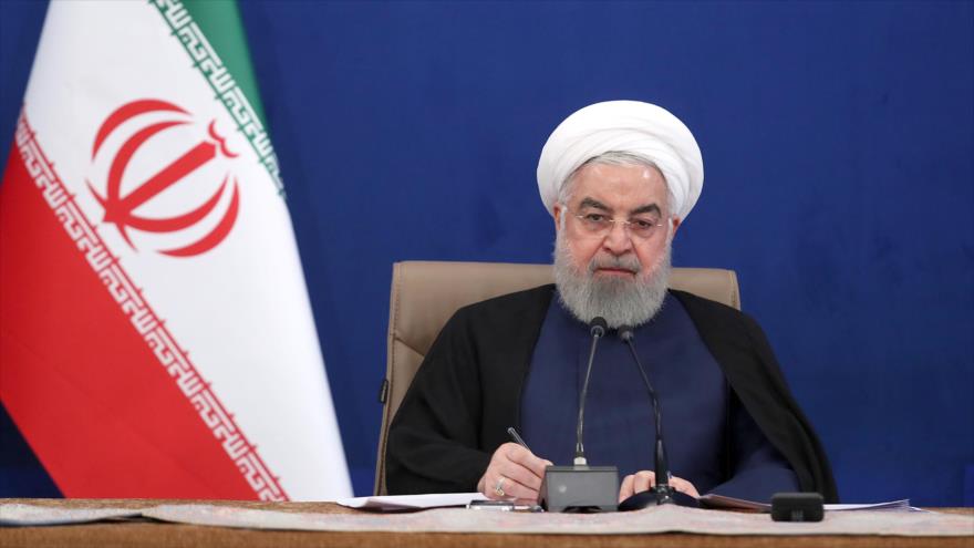 El presidente iraní, Hasan Rohani, en una reunión en Teherán, capital iraní, 27 de abril de 2020. (Foto: President.ir)