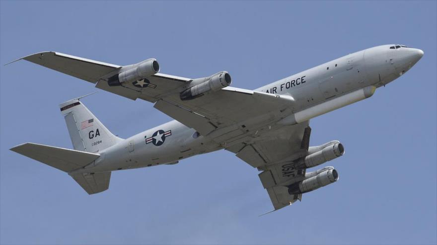 Un avión de reconocimiento E-8C Joint STARS de la Armada de EE.UU.