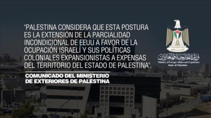 Palestina critica a EEUU por reconocer la anexión de Cisjordania