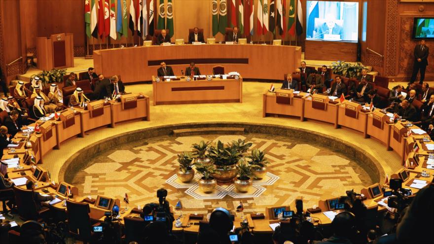 Una sesión de la Liga Árabe (LA), El Cairo, la capital de Egipto.