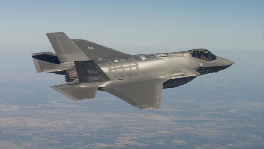 Un avión de combate F-35 de la Fuerza Aérea de Noruega.
