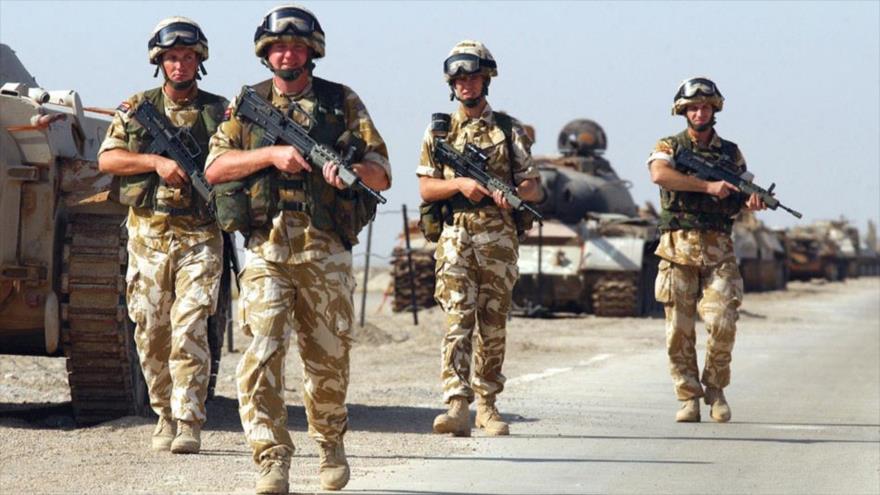 Fuerzas británicas durante una operación en Irak.