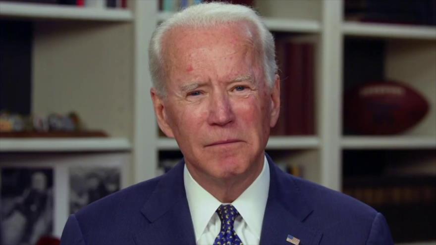 Joe Biden, candidato a la Presidencia de EE.UU. por el Partido Demócrata, en una entrevista con una televisora local, 2 de mayo de 2020.