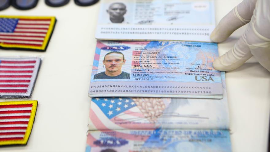 Pasaporte de los hombres detenidos, dos de ellos estadounidenses, tras la fallida incursión terrorista en Venezuela. 6 de mayo de 2020. (Foto: AFP)