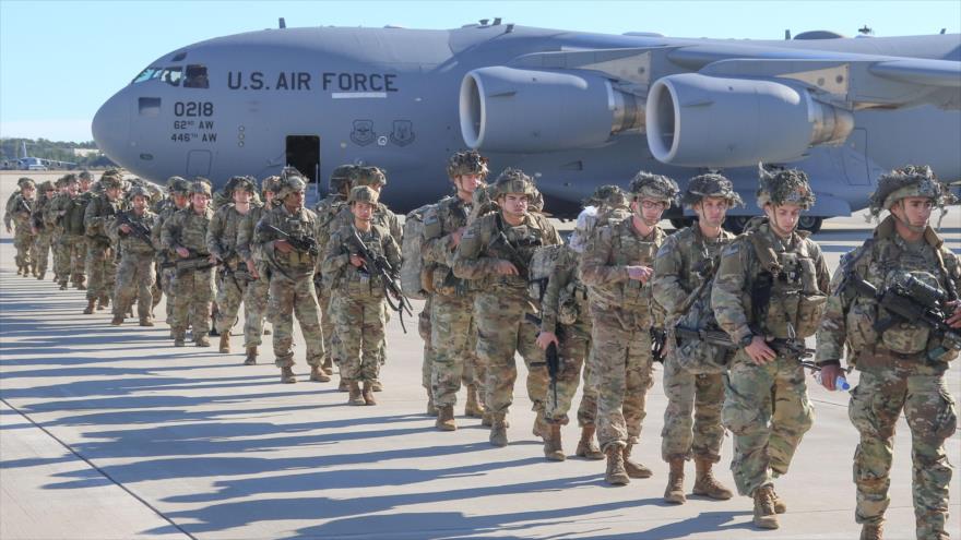 Soldados estadounidenses llegan al suelo iraquí, 1 de enero de 2020. (Foto: AFP)