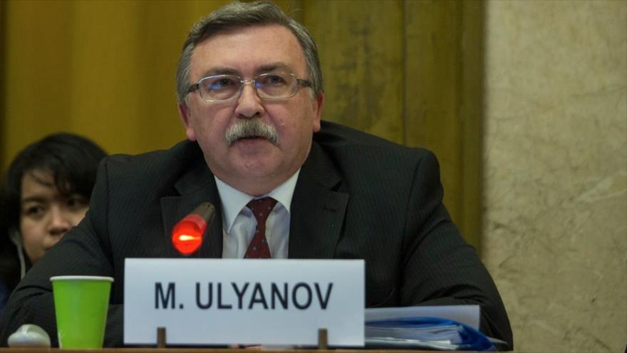 El representante permanente de Rusia ante las organizaciones internacionales radicadas en Viena (Austria), Mijail Ulianov.