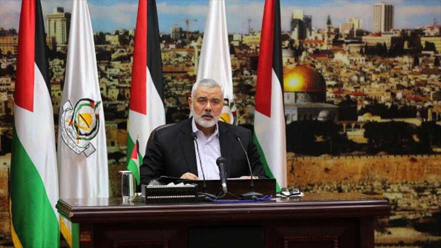 El jefe de la dirección política del Movimiento de Resistencia Islámica de Palestina (HAMAS), Ismail Haniya.