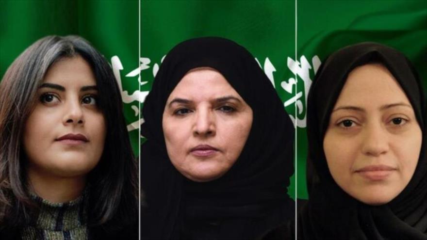 Las activistas saudíes detenidas: Loujain al-Hathloul, Aziza al-Yousef y Samar Mohammad Badawi.