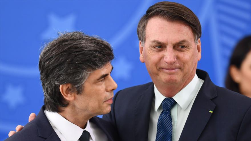 Dimite ministro de Salud de Brasil por desacuerdos con Bolsonaro