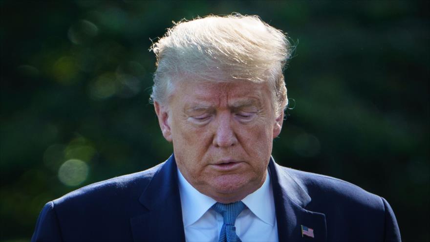 El presidente de Estados Unidos, Donald Trump, en la Casa Blanca, 15 de mayo de 2020. (Foto: AFP)