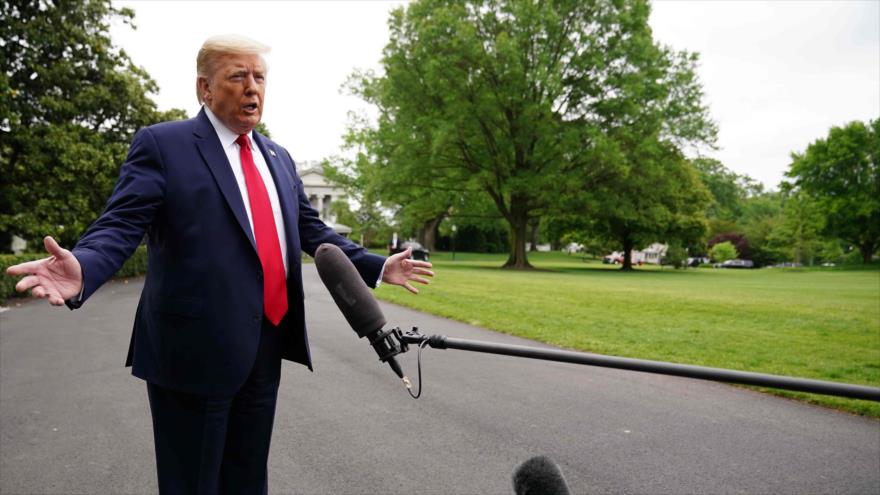 El presidente de EE.UU., Donald Trump, habla con los medios, Casa Blanca, Washington, 17 de mayo de 2020. (Foto: AFP)