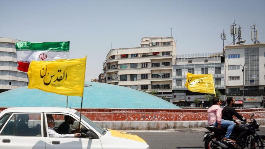 Teheran es celebran D a de Al Quds en una caravana de veh culos