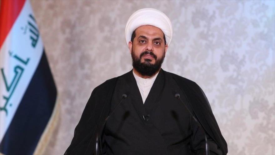 El líder del grupo iraquí Asaib Ahl al-Haq, Qais al-Jazali. (Foto: Al-Ahad)