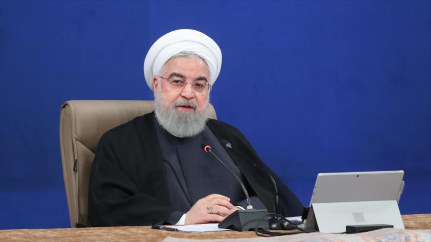 El presidente de Irán, Hasan Rohani, durante una reunión con su Gabinete en Teherán, 20 de mayo de 2020. (Foto: President.ir)