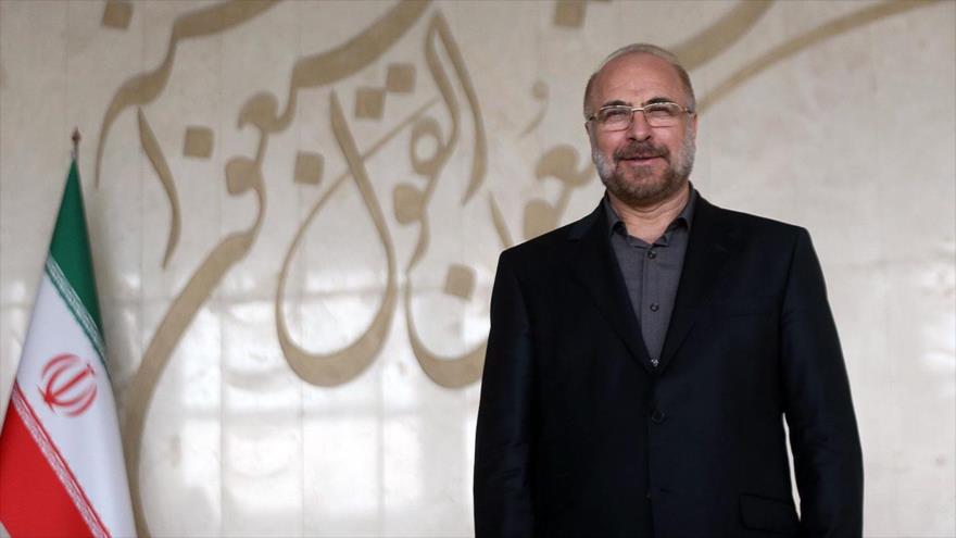 Mohamad Baqer Qalibaf, en el Parlamento de Irán, Teherán, 27 de mayo de 2020. (Foto: ICANA)